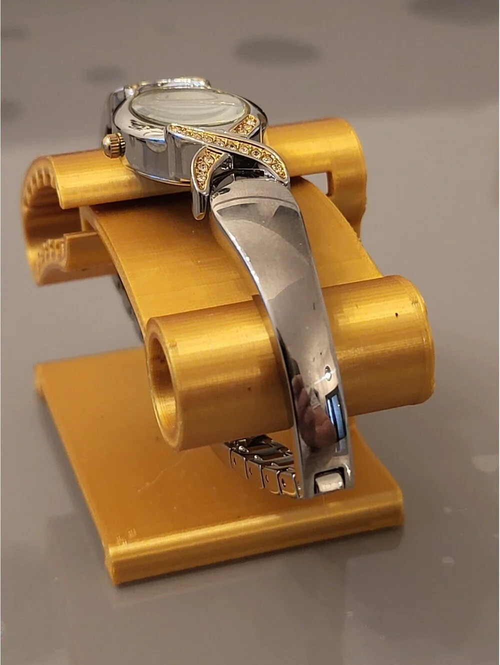 Armitron Now Watch Women 20mm Silver Oval MOP Dial Crystals New Battery 7.25